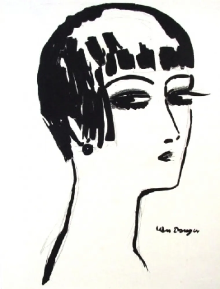 Litografia Van Dongen - Les Cheveux Courts
