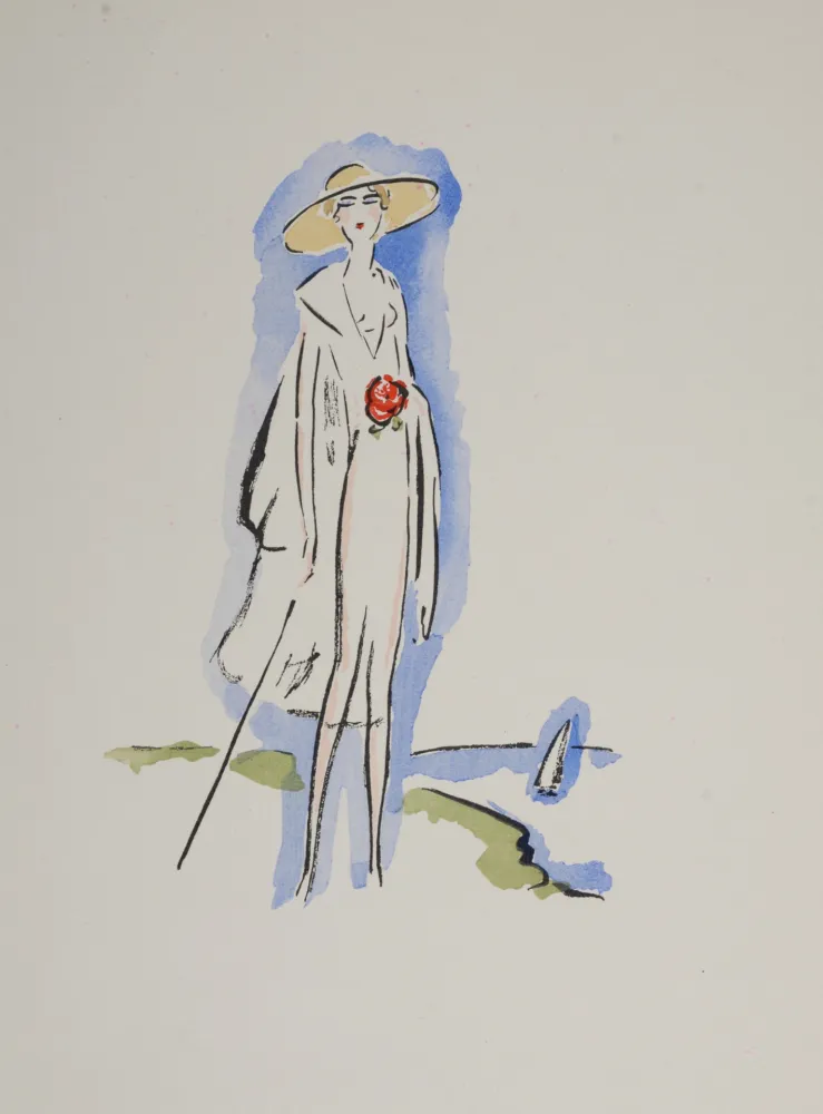 Estêncil Van Dongen - Woman at the Seaside, 1925