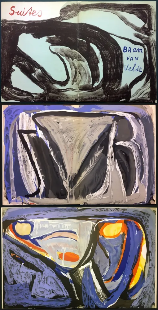 Livro Ilustrado Van Velde - 7 Lithographies pour le Catalogue Galerie Krugier n°1 (1962)