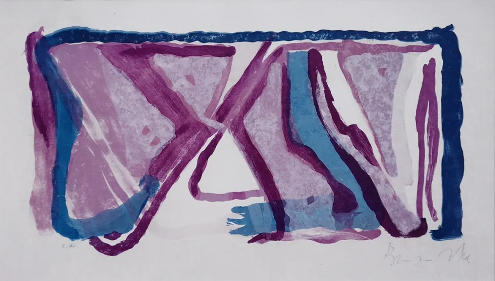 Litografia Van Velde - Composition 170