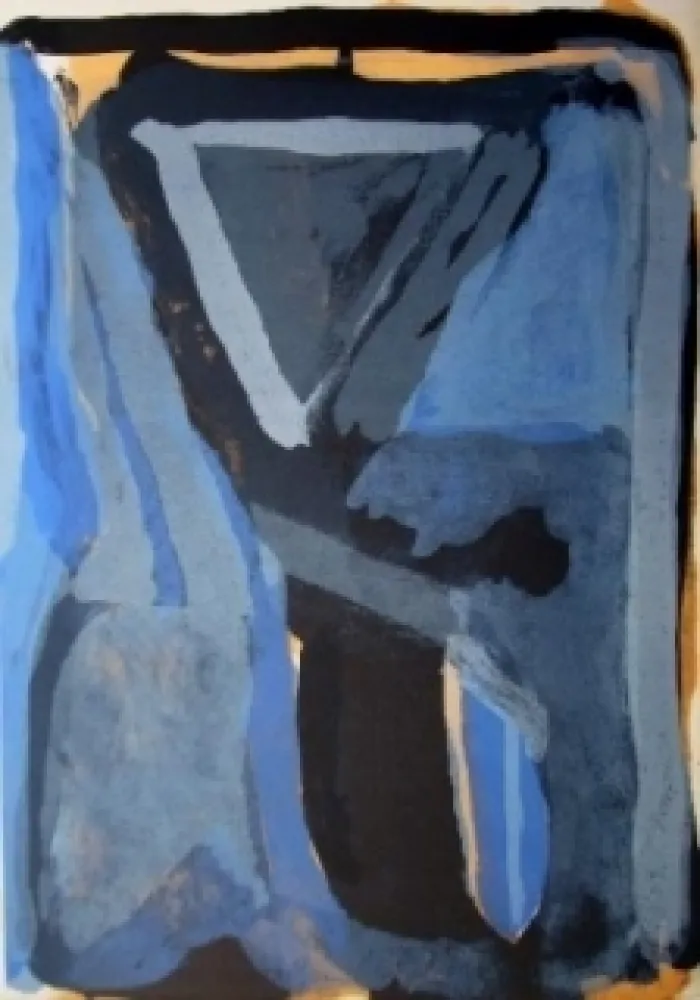 Litografia Van Velde - MP99 - pour l'Unique (Hölderlin)