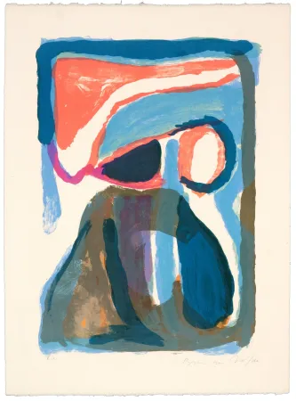 Litografia Van Velde - Nuit