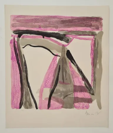 Litografia Van Velde - Sans titre