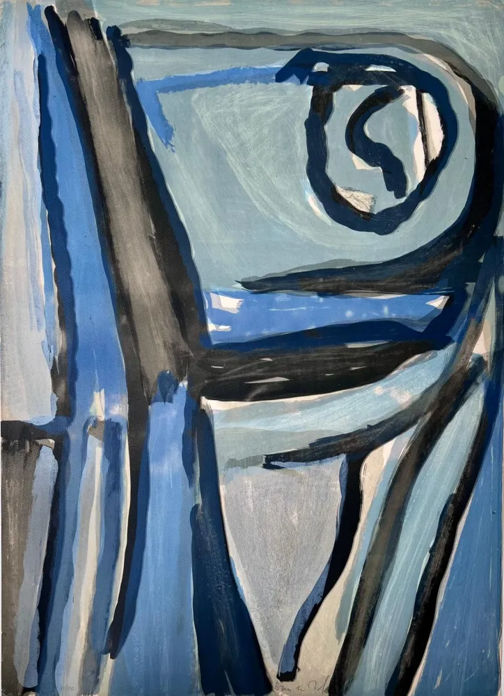 Litografia Van Velde - Sans titre