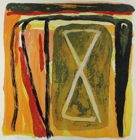 Litografia Van Velde - Sans titre