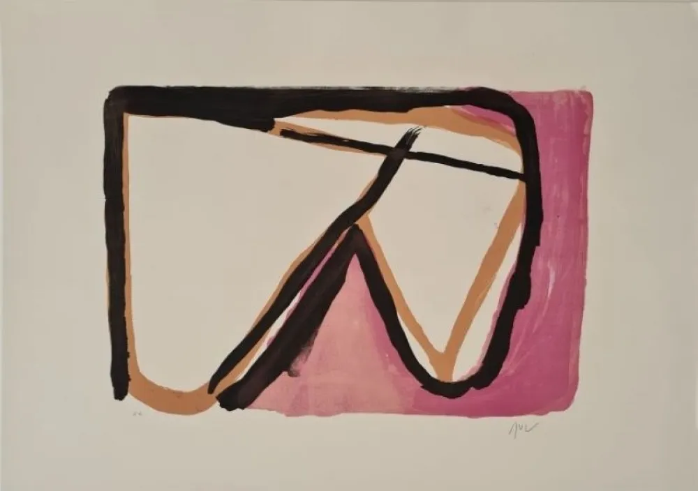 Litografia Van Velde - Victoire du blanc 