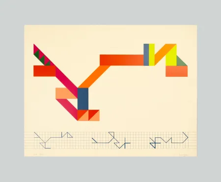 Serigrafia Varisco - Random walks (Tav. A)