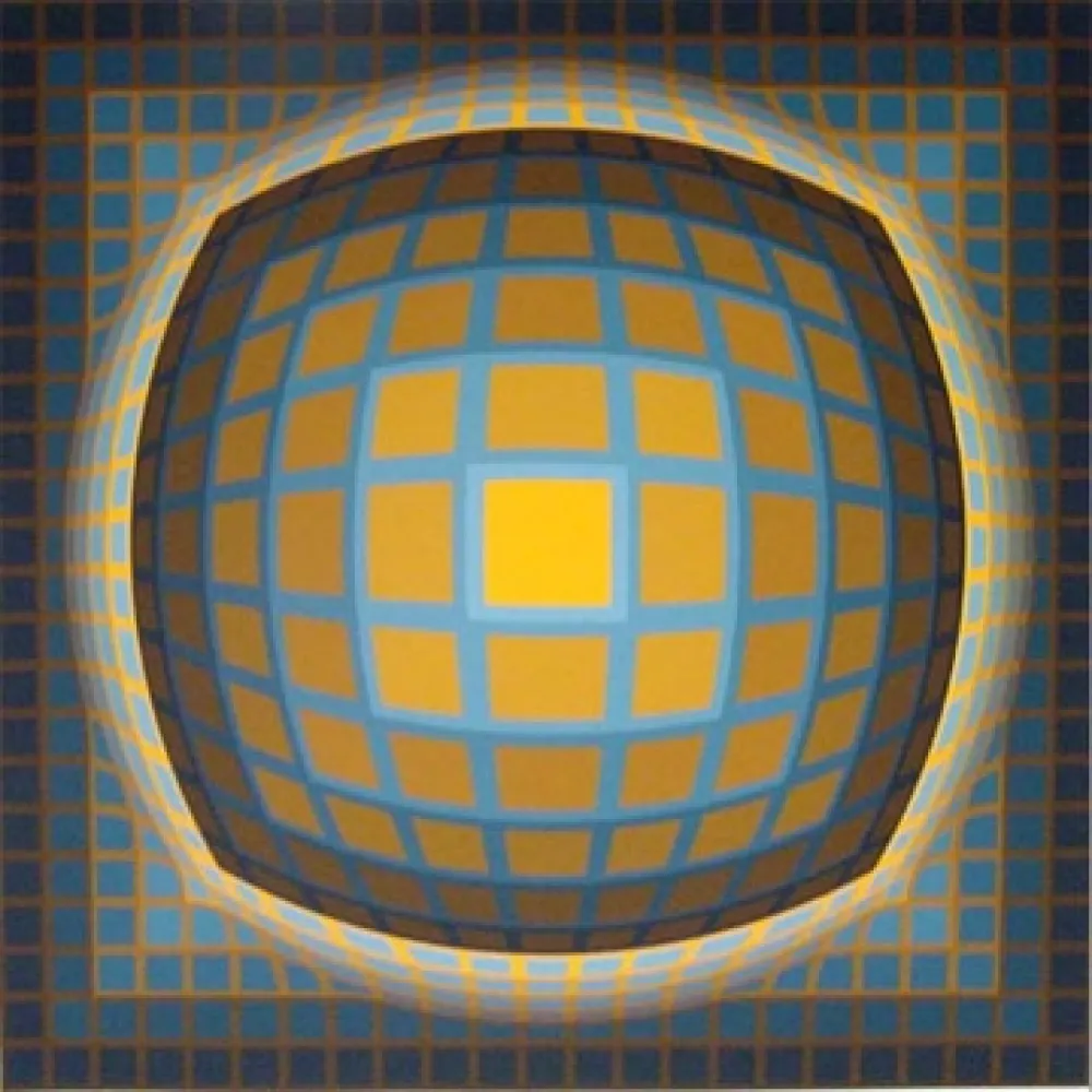 Serigrafia Vasarely - Enigma 3