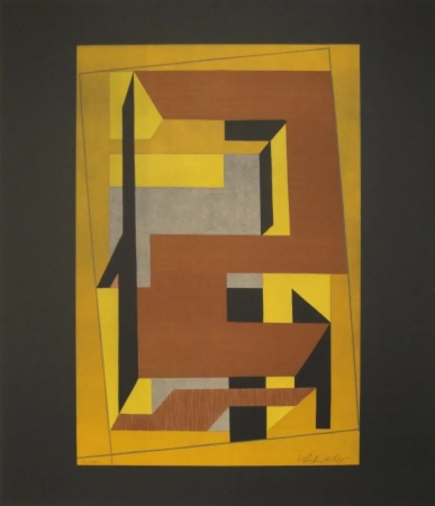 Litografia Vasarely - Gordes Taira