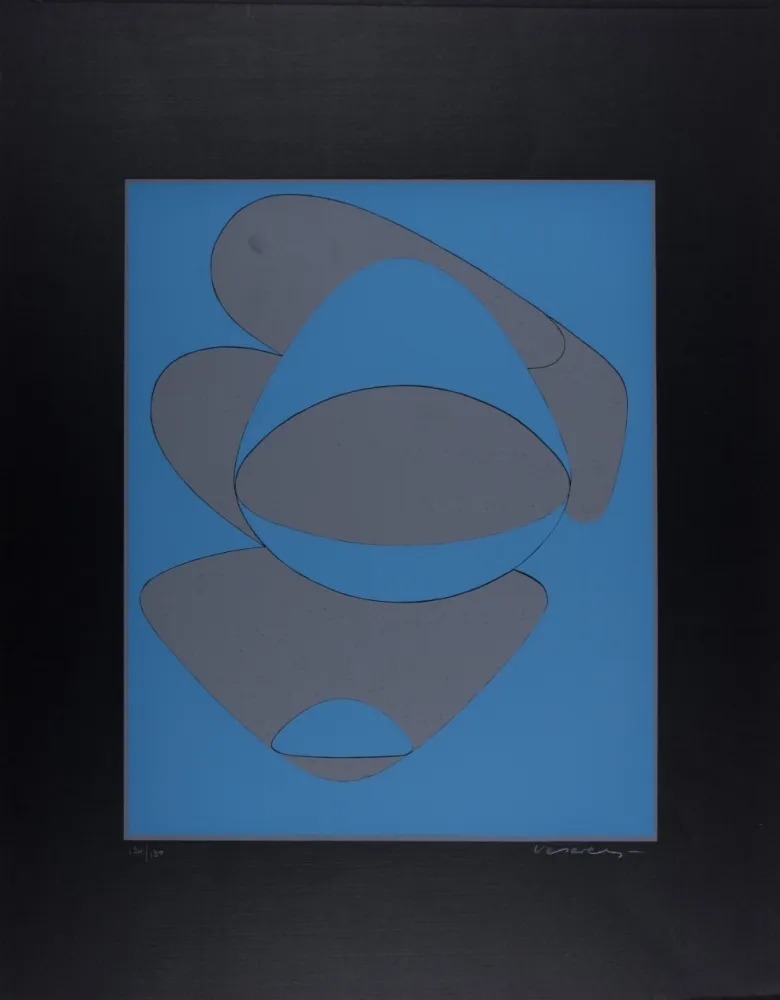 Serigrafia Vasarely - Mar Caribe