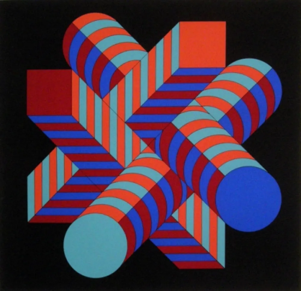 Serigrafia Vasarely - Untitled