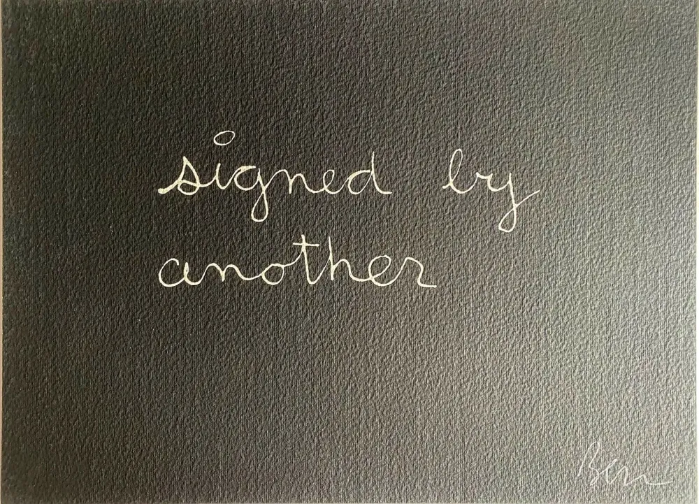 Serigrafia Vautier - Signed by another