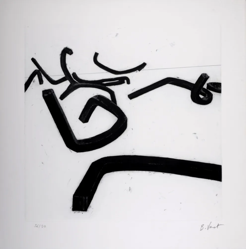 Gravura Venet - Undetermined lines / Line B, c. 1993 - Hand-signed & numbered