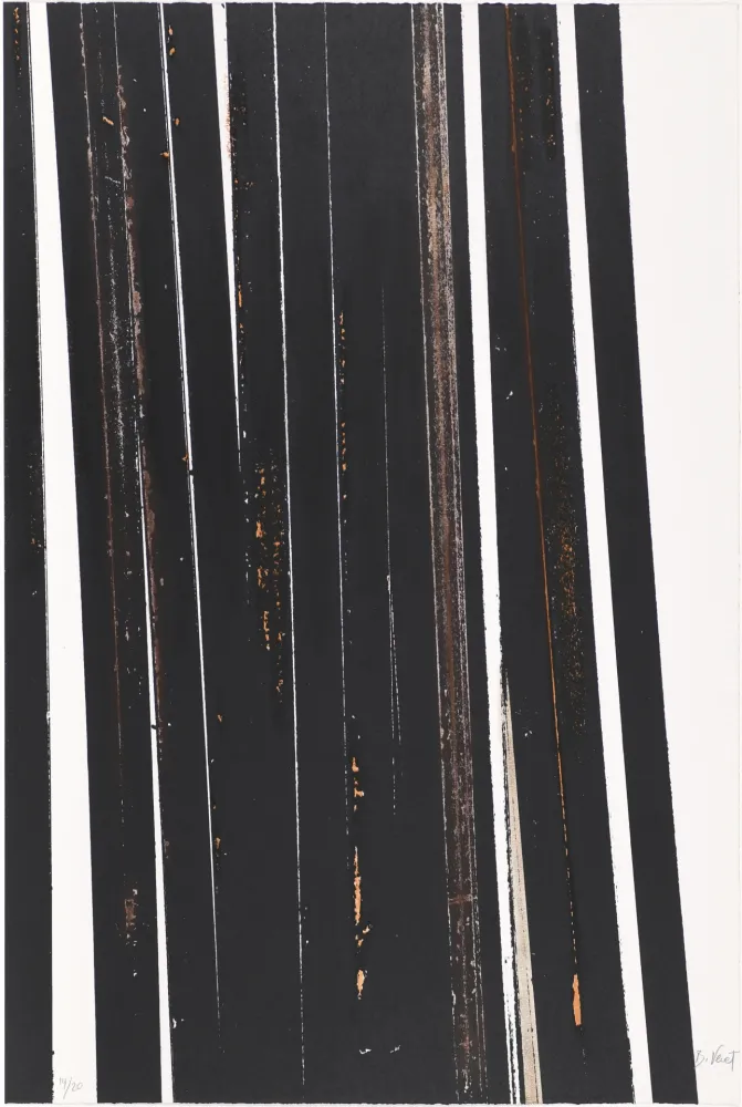 Serigrafia Venet - Untitled X (Lignes droites)