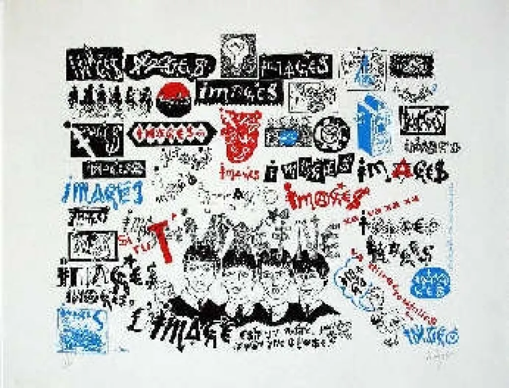 Serigrafia Villeglé - Beatles