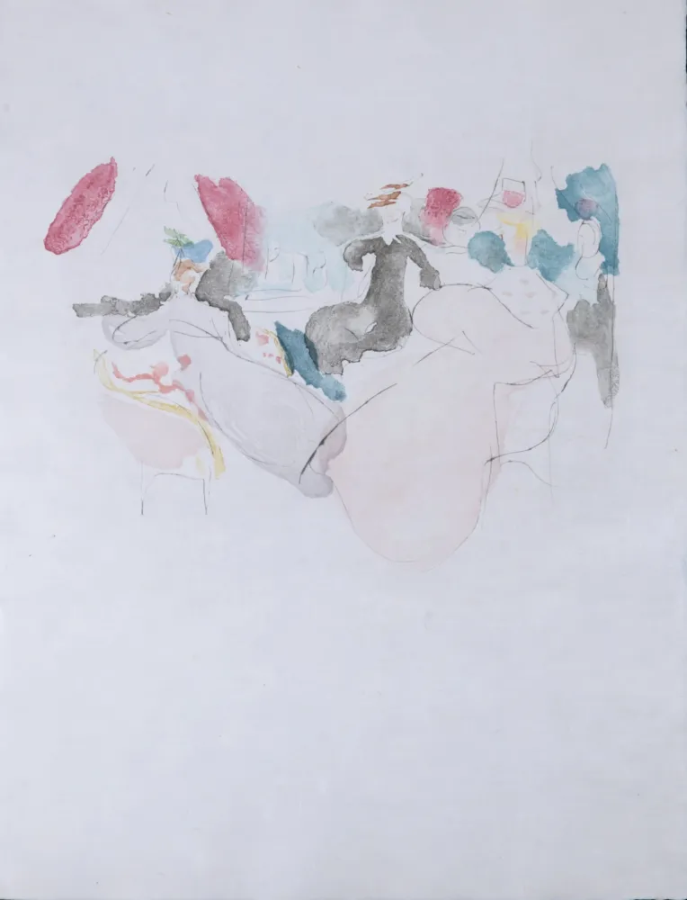 Gravura Villon - 3 Figures, 1962