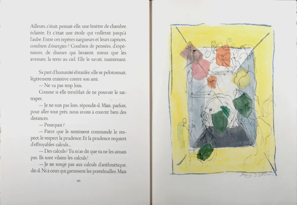Gravura Villon - Les frontières du matin, 1962 - Full book (Hand-signed & numbered!)
