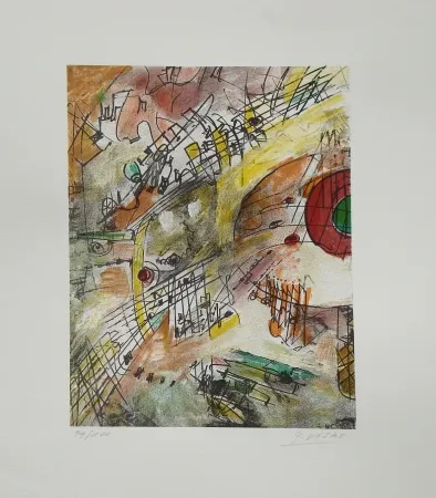 Litografia Visat - Inauguration du stade