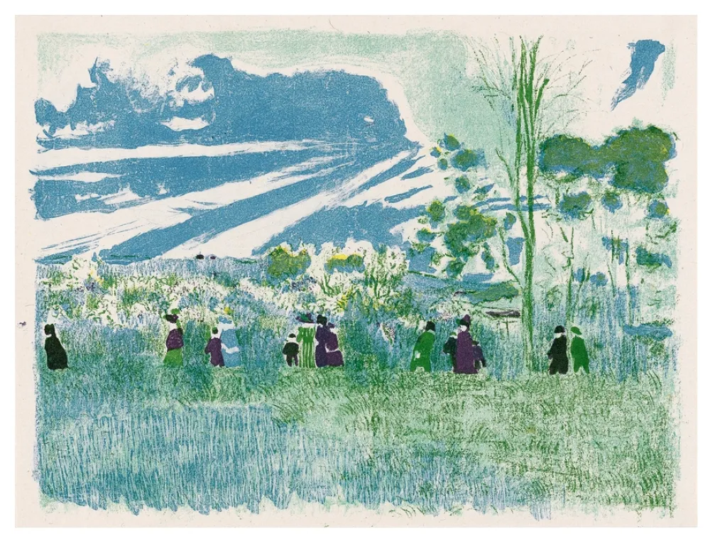 Litografia Vuillard - Paysage et intérieur 2