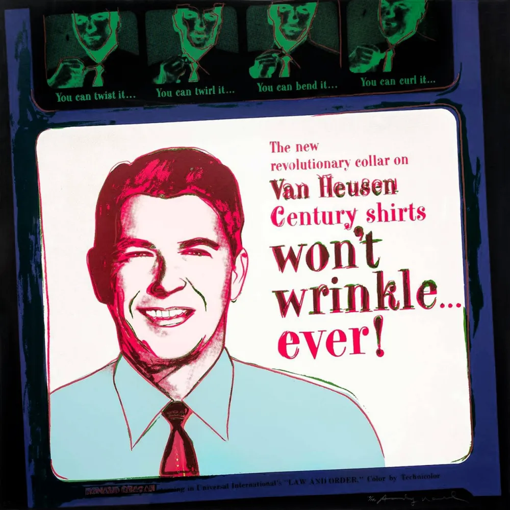 Serigrafia Warhol - ADS: VAN HEUSEN (RONALD REAGAN) FS II.356