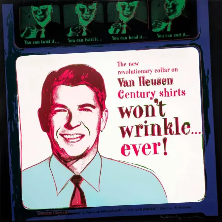 Serigrafia Warhol - ADS: VAN HEUSEN (RONALD REAGAN) FS II.356