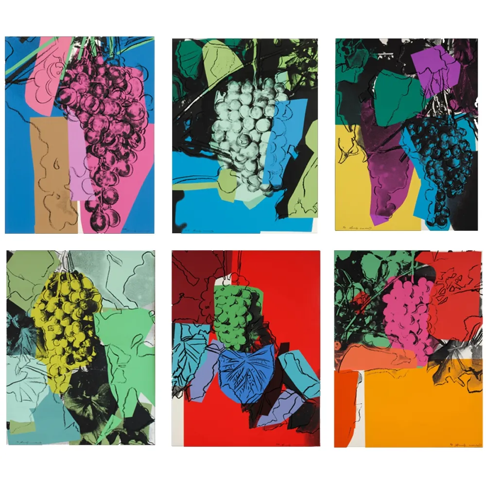 Serigrafia Warhol - Grapes Complete Portfolio
