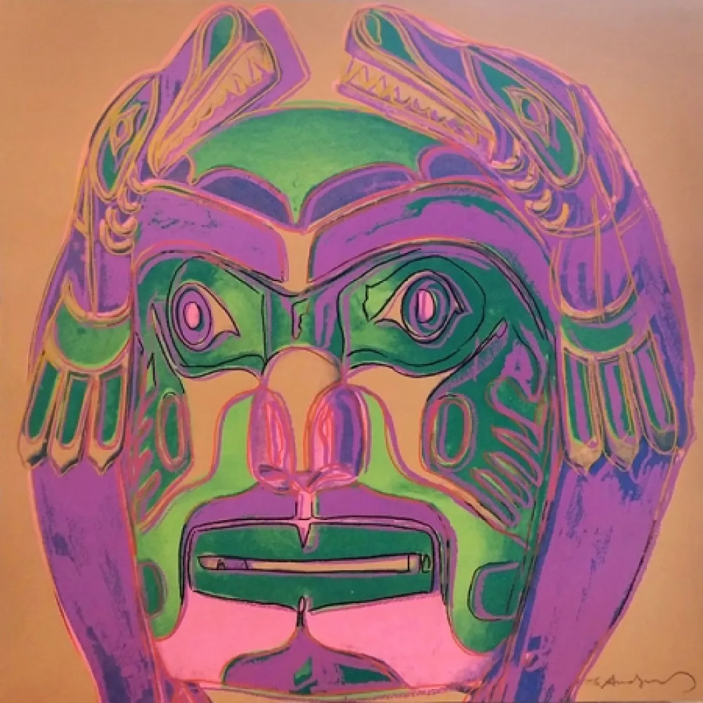 Serigrafia Warhol - NORTHWEST COAST MASK FS II.380