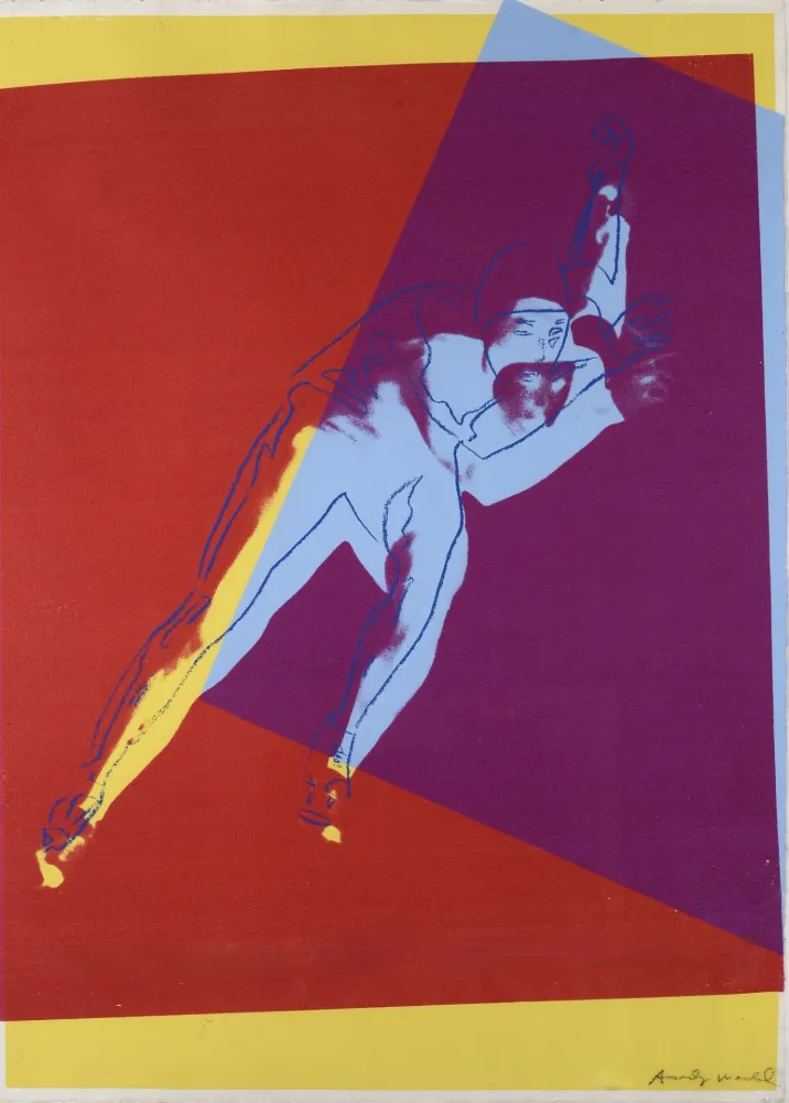 Serigrafia Warhol - Speed Skater (from Art and Sports Portfolio)