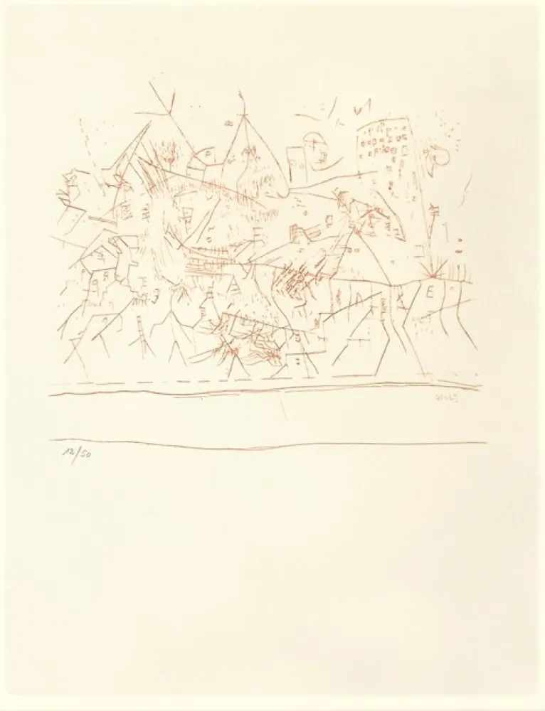 Litografia Wols - Untitled