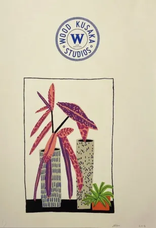 Litografia Wood - Notepad Doodle 3 (State II)