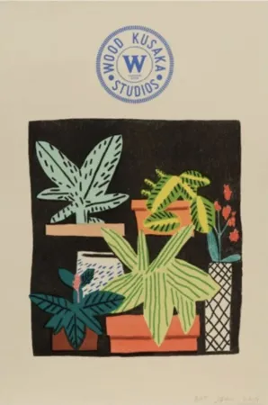 Litografia Wood - Notepad Doodle (state II)