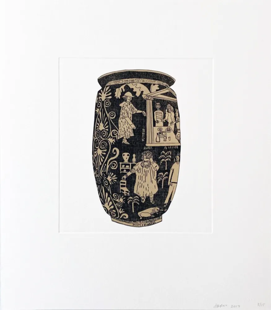 Gravura Wood - Untitled (7) from 8 Pots