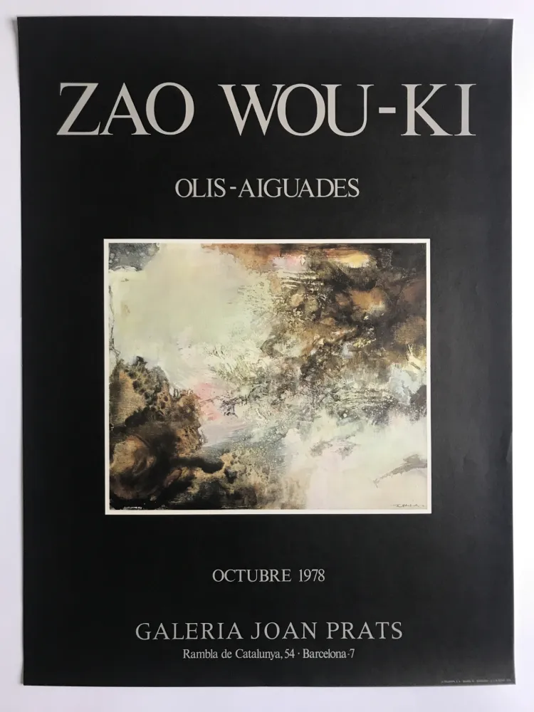 Cartaz Zao - Galerie Joan Prats