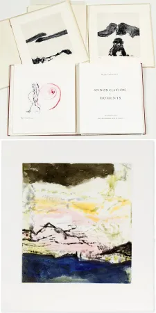 Livro Ilustrado Zao - Henri Michaux : ANNONCIATION. MOMENTS. 7 eaux-fortes et aquatintes à pleine page de Zao Wou-Ki (1996)