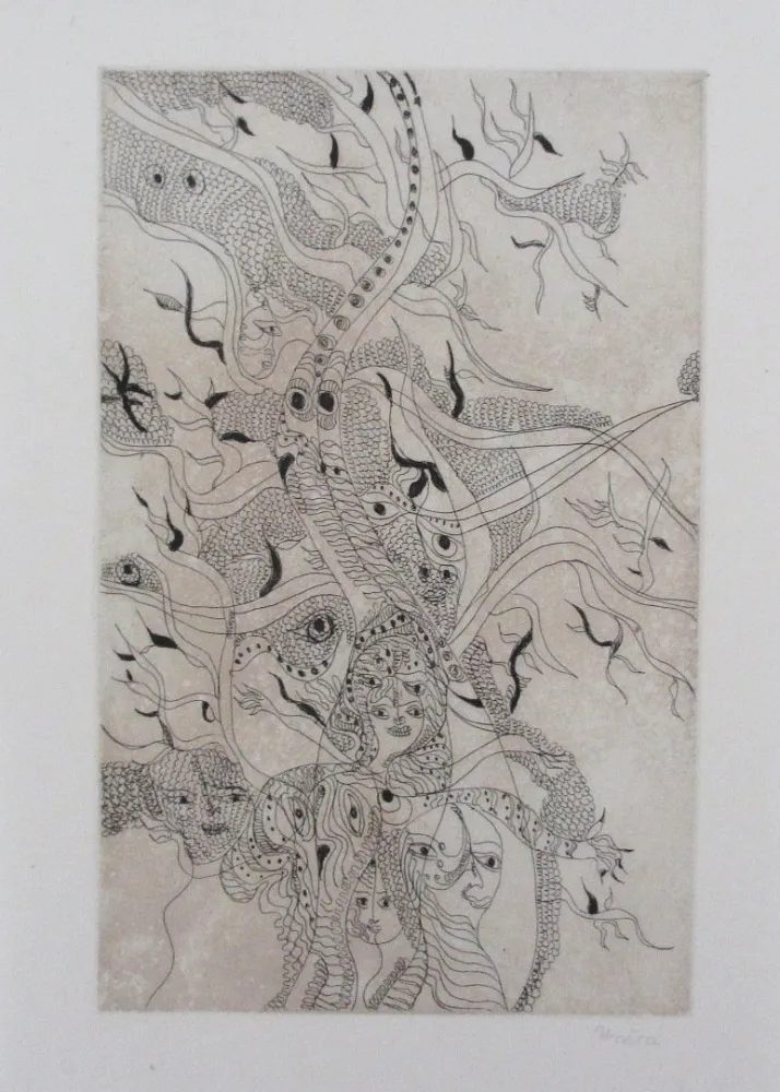 Água-Forte E Água-Tinta Zurn - Oracles et spectacles Pl.6