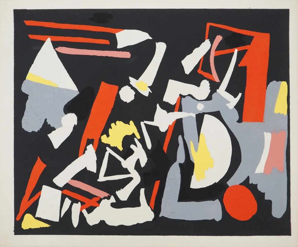 Litografia Aaron - Ensemble abstrait