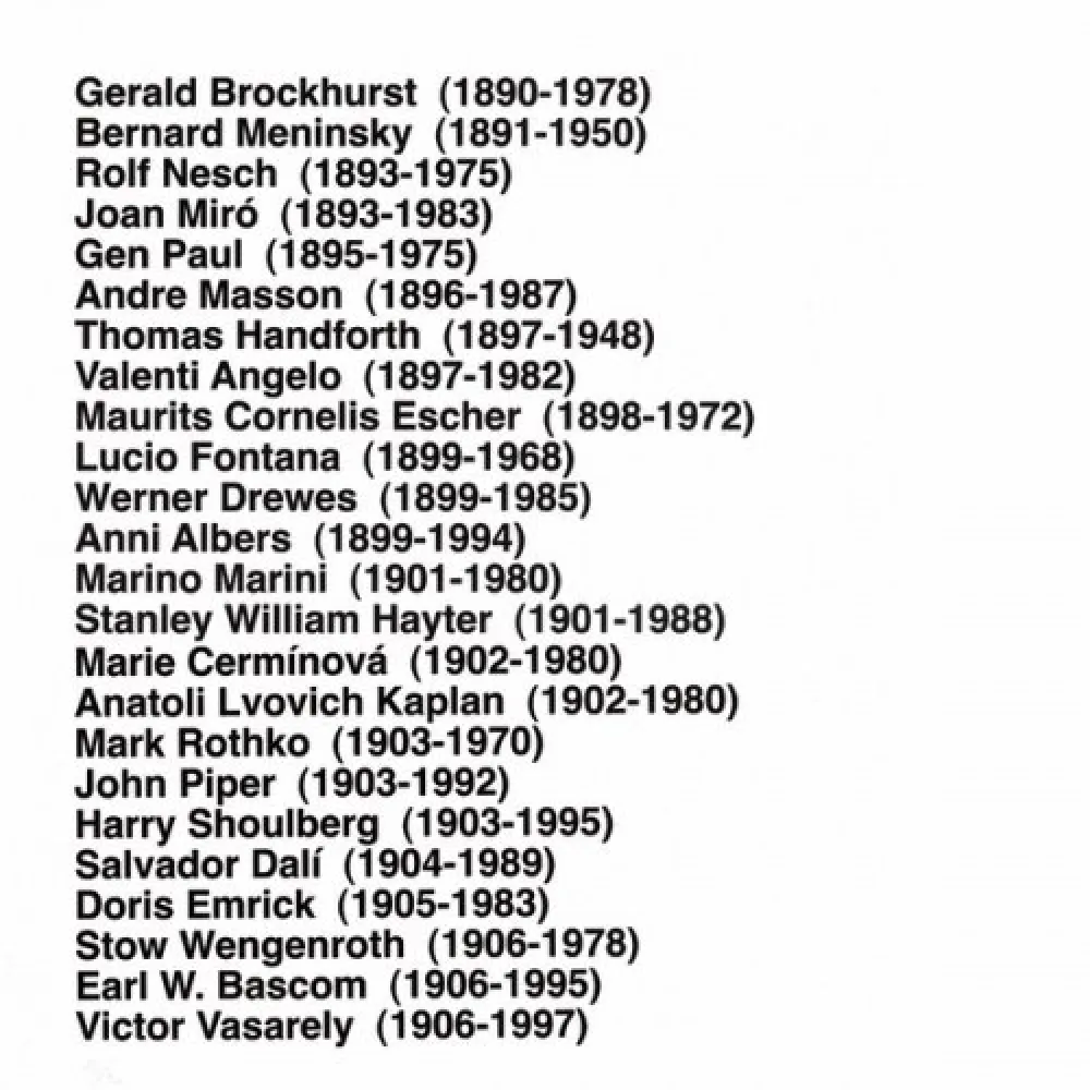 Múltiplo Aballí - Portfolio HISTORY OF PRINTMAKERS (287 NAMES)