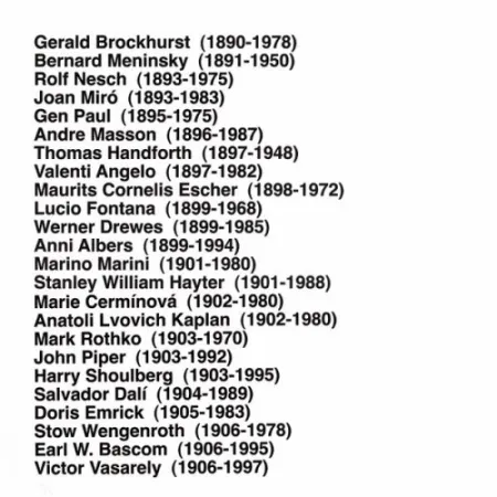 Múltiplo Aballí - Portfolio HISTORY OF PRINTMAKERS (287 NAMES)