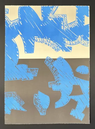 Litografia Accardi - Carla Accardi (1924 - 2014) - Blu - Color Lithograph