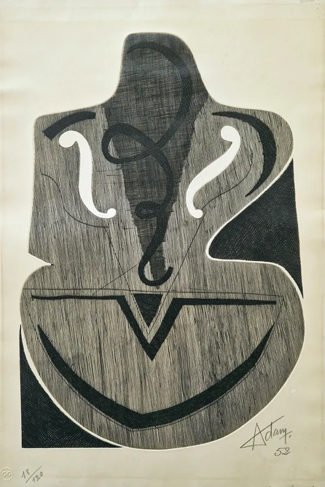 Água-Forte Adam - Le violon