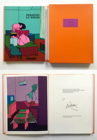 Livro Ilustrado Adami - ADAMI. Derrière le Miroir n° 188. Nov. 1970. TIRAGE DE LUXE SIGNÉ.