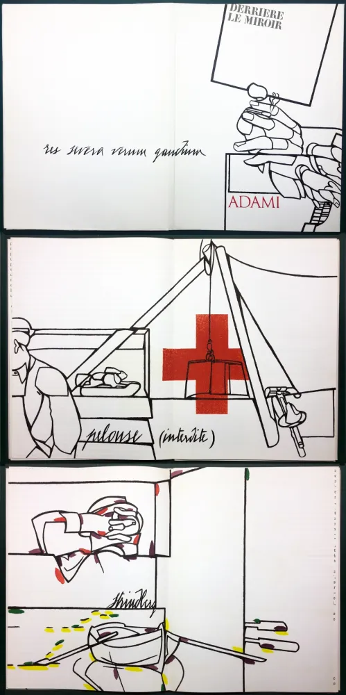 Livro Ilustrado Adami - ADAMI. Le voyage du dessin. DERRIÈRE LE MIROIR N° 214. Mai 1975.