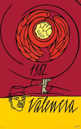 Litografia Adami - Copa del Mundo de Fútbol España 1982 - Valencia