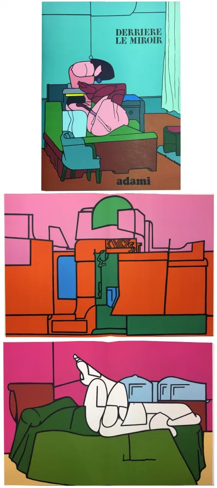 Livro Ilustrado Adami - Derrière le Miroir n° 188. ADAMI. Novembre 1970.