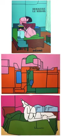 Livro Ilustrado Adami - Derrière le Miroir n° 188. ADAMI. Novembre 1970.