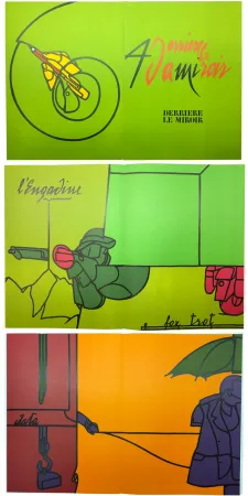 Livro Ilustrado Adami - Derrière le Miroir n° 206 . ADAMI . Novembre 1973.