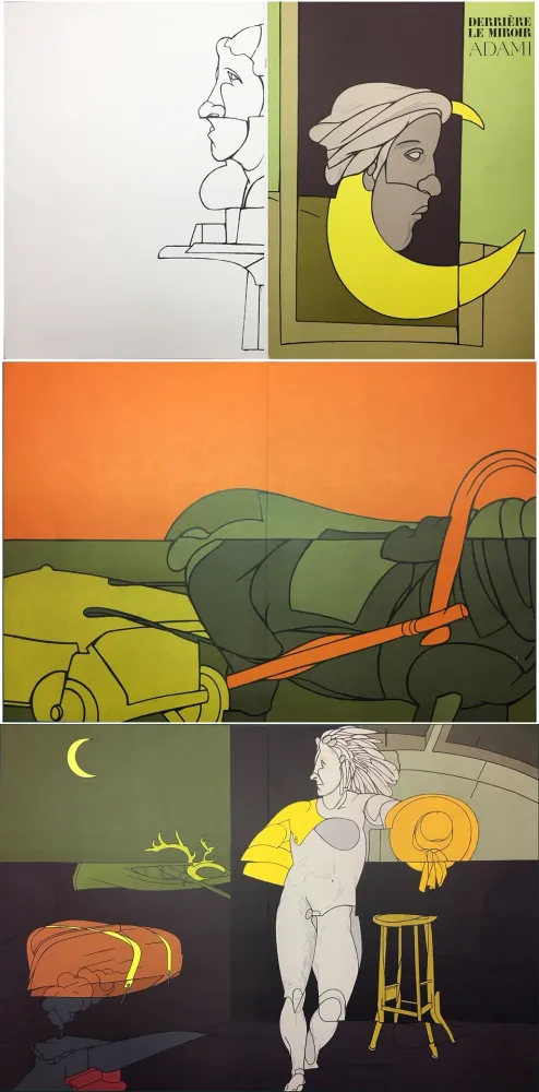 Livro Ilustrado Adami - Derrière le Miroir n° 239. ADAMI. Mai 1980.