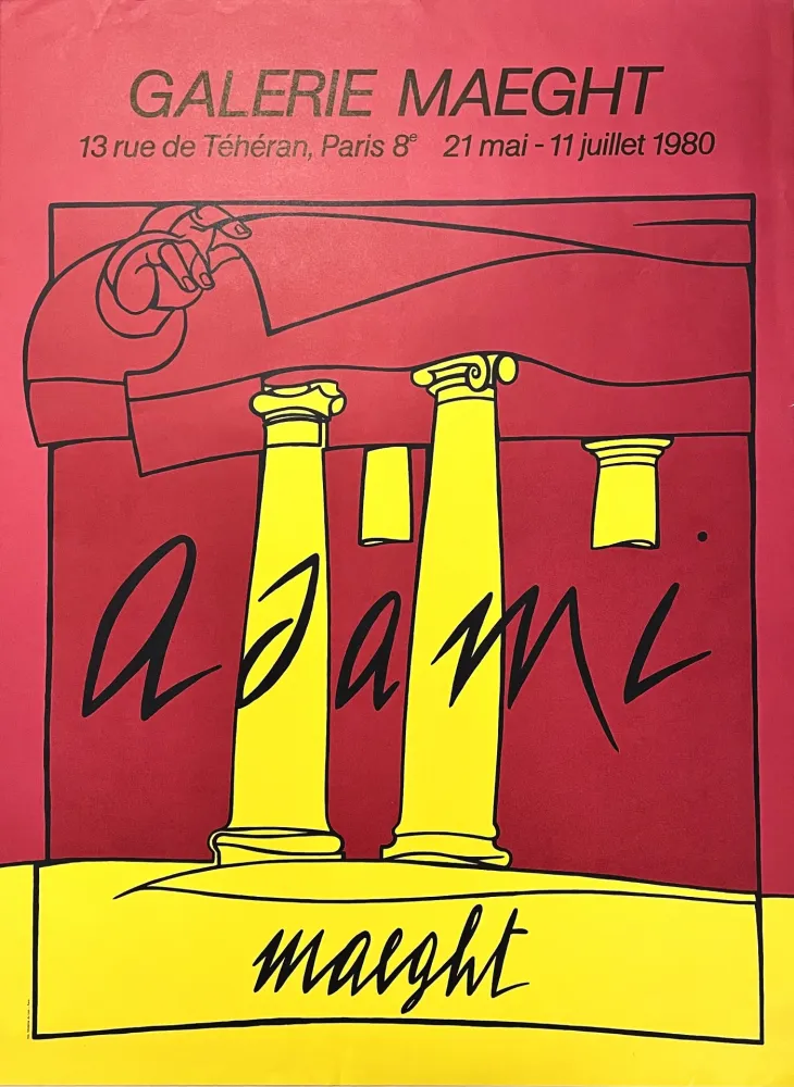 Cartaz Adami - Galerie Maeght