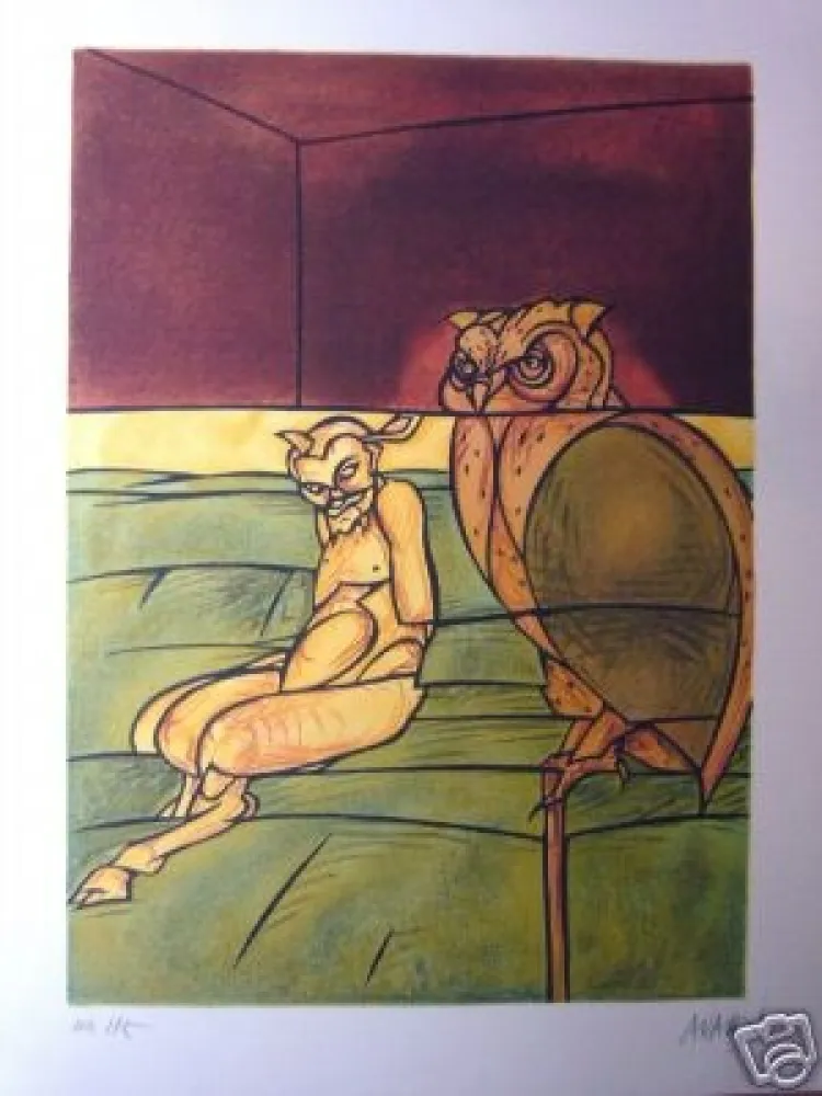 Litografia Adami - Le hibou