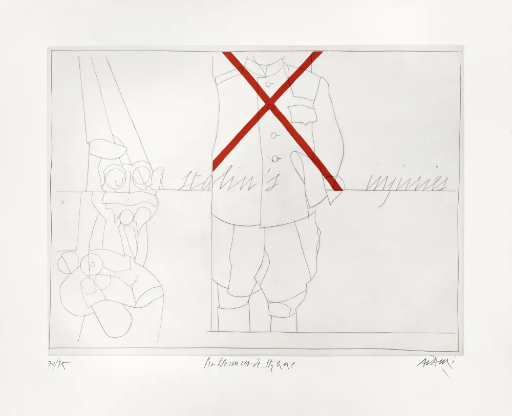 Gravura Adami - Les Blessures de Staline 